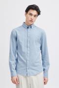 Casual Friday Cfanton LS BD fil a fil Shirt Mand Chambray Blue Langærm...