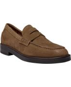 Pavement Shelly Vintage Kvinde Tan Suede Loafers Str 40 - Læder hos Ma...