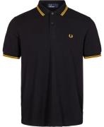 Fred Perry M3600 Core Twin Tipped Polo Shirt Mand Black/yellow Kortærm...