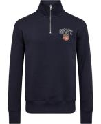 Gant Graphic Half ZIP Mand Evening Blue Sweatshirts Str L - hos Magasi...