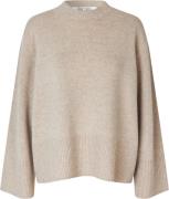 Second Female Alpha Knit Oneck Kvinde Pumice Stone Sweaters Str L - Ul...