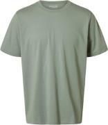 Selected Homme Slhaspen SS Oneck TEE Noos Mand Iceberg Green Kortærmed...