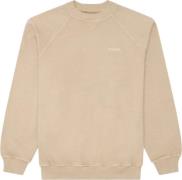 Woodbird Wbzhang Washed Crew Mand Light Sand Sweatshirts Str L - hos M...