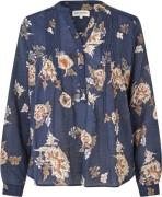 Lollys Laundry Helenall Shirt LS Kvinde Dark Blue Langærmede Skjorter ...