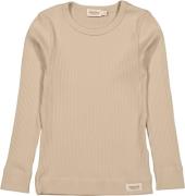 MarMar Copenhagen Plain Tee LS Str 6Y/116 - Stone Wall Toppe hos Magas...