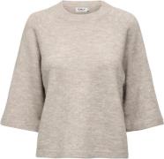 ONLY Onlsimoni 3/4 Pullover KNT Noos Kvinde Pumice Stone/melange Kortæ...