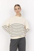 soyaconcept Scbarni 25 Kvinde 1620c Cream Combi Sweaters Str L - Polye...