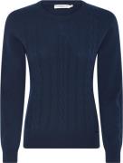 Micha Jumper_Elaine Kvinde Navy Sweaters Str L - hos Magasin