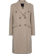 Sand Cashmere Coat W Saltun DB Kvinde Multi Vinterjakker Str 38 Cashme...