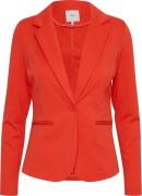 ICHI Ihkate BL Kvinde Poppy Red Blazere Regular Fit Str L - hos Magasi...