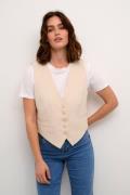 Kaffe Kasakura Waistcoat Kvinde Antique White Veste Str 38 - hos Magas...