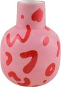 Que Rico Vase Rosita - Leopardo Lindo Pink Str 11,5 x 11,5 x 16 cm - V...