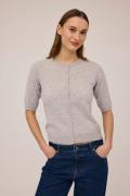 Magasin Mabel 14 Cashmere Kvinde Light Grey Melange Cardigans Str L Ca...