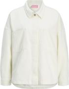 JJXX Jxjamila LS Denim Overshirt DNM Kvinde White Denim/off White Deni...