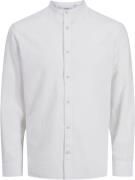 Jack & Jones Jjesummer Band Shirt LS SN Mand White Langærmede Skjorter...