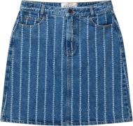 MUNTHE Frumah Organic Cotton Jeans Skirt Kvinde Indigo Korte Nederdele...