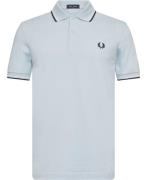 Fred Perry M3600 Mand Lgic/swhi/tnsbl Kortærmede Poloer Str L - Bomuld...