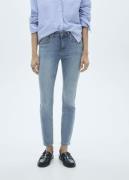 MANGO Lowrise Push-up Skinny Jeans Kvinde Open Blue Skinny Jeans Plus ...