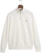 Gant REG Shield Half ZIP Sweat Mand Eggshell Cardigans Str L - hos Mag...