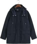 Gant Wind Jacket Kvinde Evening Blue Overgangsjakker Str S - hos Magas...