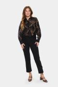 Saint Tropez Jiliannasz Shirt Kvinde Black Skjorter Loose Fit Str L - ...