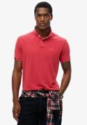 Superdry Vint Destroy Polo Mand Cranberry Crush Red Kortærmede Poloer ...