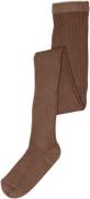 mpKids Tights Cotton RIB Str 10 år / 140 cm - Brown Strømpebukser Uld ...