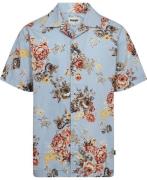 Wrangler SS_Resort_Shirt Blue_Floral Mand Blue Kortærmede Skjorter Str...