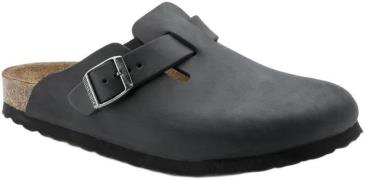 Birkenstock Boston Leoi Black Mand Black Sandaler Str 47 - hos Magasin