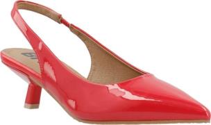 Bianco Biakristin Kitten Heel Slingback Patent Kvinde Red Slingbacks S...