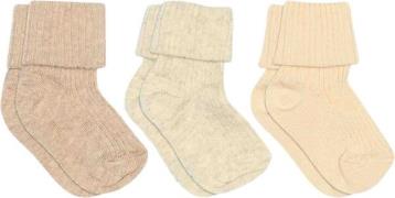 mpKids Cotton rib Baby Socks 3-pack Str 25/28 - Hvid Strømper hos Maga...