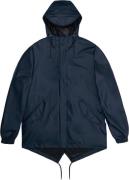 Rains Fishtail Jacket W3 Kvinde Navy Regnjakker Str XS - hos Magasin