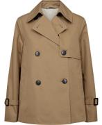 Weekend Max Mara Waterrepellent Biglia Short Trench Coat Kvinde Beige ...