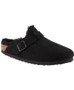 Birkenstock Boston FUR VL Black Kvinde Sort Hjemmesko Str 40 - hos Mag...