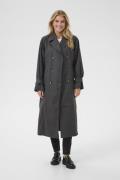 Kaffe Kapatricia Trench Coat Kvinde Black Oyster Trenchcoats Str 40 - ...