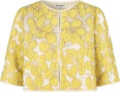 Lollys Laundry Trinell Short Jacket 3/4 Kvinde Light Yellow Overgangsj...