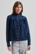 Second Female Mina Denim Shirt Kvinde Blue Denim Skjorter Str L Denim ...