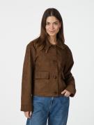 Neo Noir Romana Faux Suede Jacket Kvinde Brown Overgangsjakker Str 40 ...