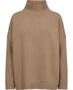 Weekend Max Mara Borgia Kvinde Camel Rullekraver Str L - hos Magasin