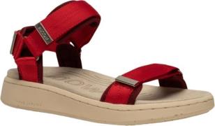 Woden Line Kvinde Fire Red Flade Sandaler Str 40 - hos Magasin