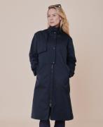 Cartel Copenhagen Palermo Sportivo Trench Coat Ocean Kvinde Ocean Tren...