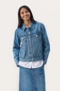 Part Two Nicholepw OTW Kvinde Medium Blue Denim Denimjakker Regular Fi...